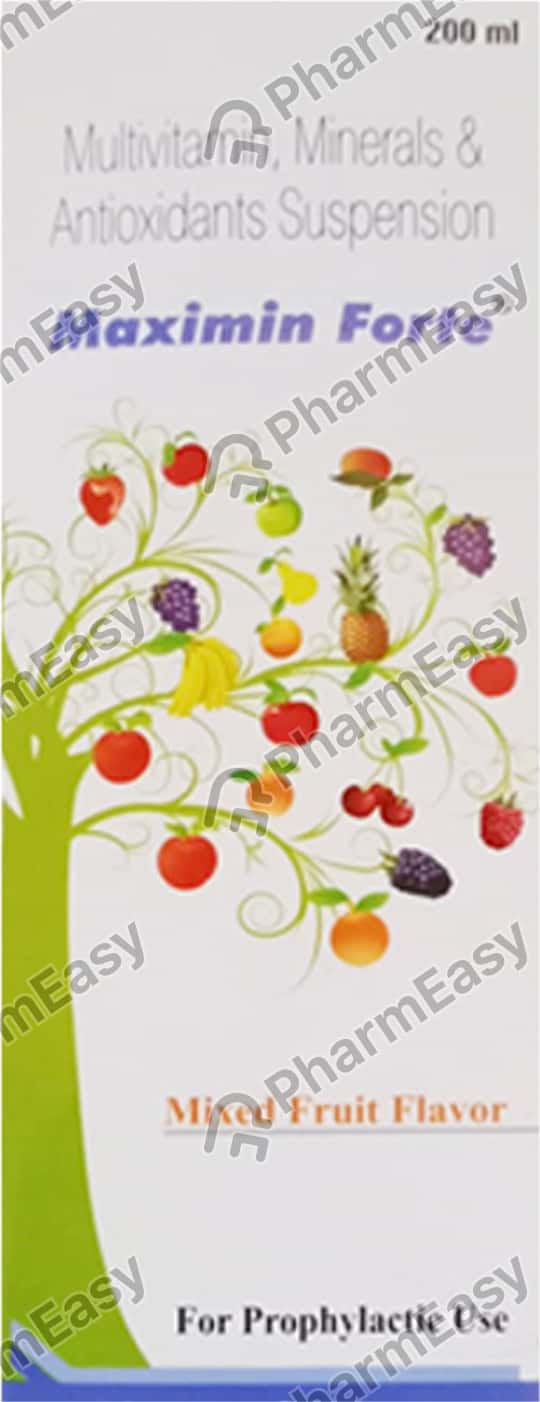 Maximin Forte Mixed Fruit Flavor Bottle Of 200ml Syrup