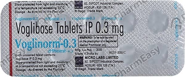 Voglinorm 0.3Mg Strip Of 10 Tablets