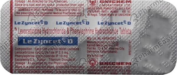 Lezyncet D Strip Of 10 Tablets