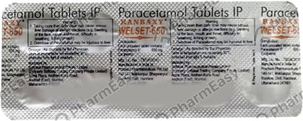 Welset 650mg Strip Of 10 Tablets