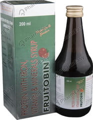 FRUITOBIN MIXED FRUIT FLAVOUR BOTTLE OF 200ML SYRUP