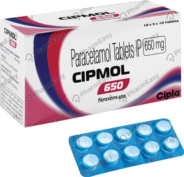 Cipmol 650mg Strip Of 10 Tablets