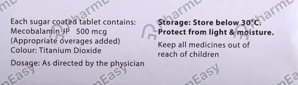 Methycobal 500mcg Strip Of 10 Tablets