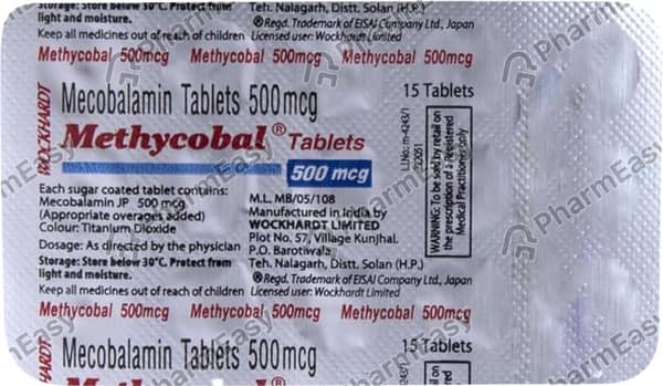 Methycobal 500mcg Strip Of 10 Tablets