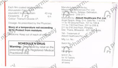 Caat 40mg Strip Of 10 Tablets