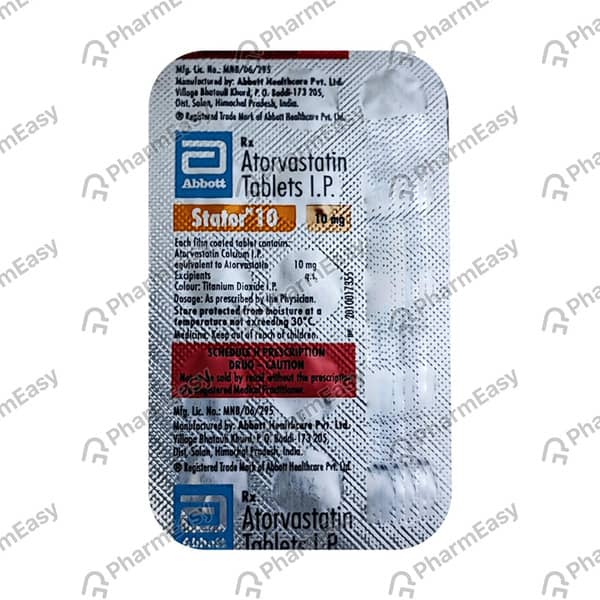 Stator 10mg Strip Of 30 Tablets