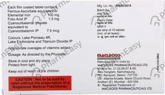 RUBIRED STRIP OF 10 TABLETS