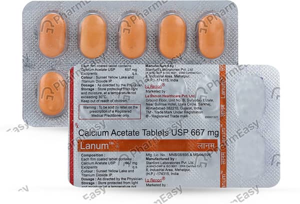 Lanum 667mg Strip Of 10 Tablets