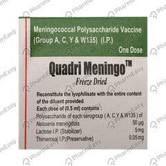 QUADRI MENINGO VIAL OF 0.5ML VACCINE