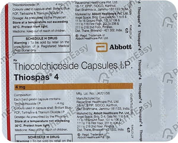 Thiospas 4mg Strip Of 10 Capsules