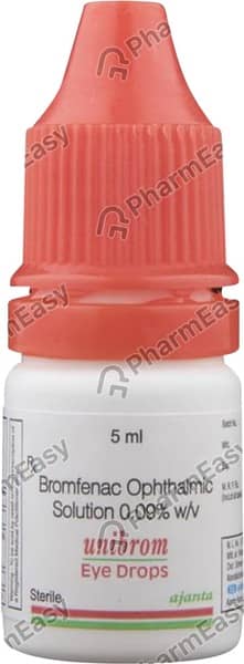 Unibrom 0.09%W/V Bottle Of 5ml Eye Drops