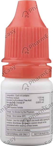 Unibrom 0.09%W/V Bottle Of 5ml Eye Drops