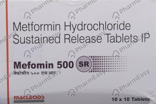 Mefomin Sr 500mg Strip Of 10 Tablets