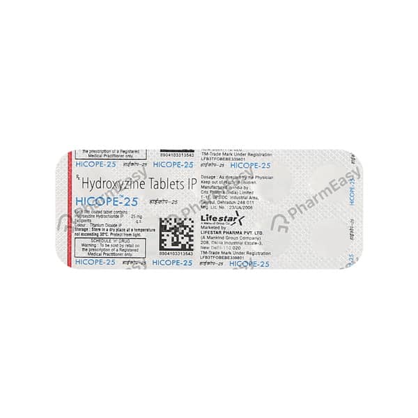 Hicope 25mg Strip Of 10 Tablets