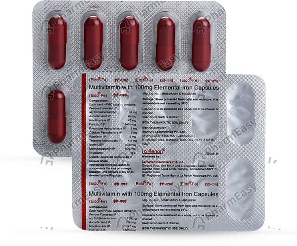 Eido Fe Strip Of 10 Capsules