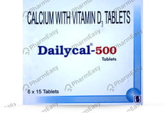 Dailycal 500mg Strip Of 15 Tablets