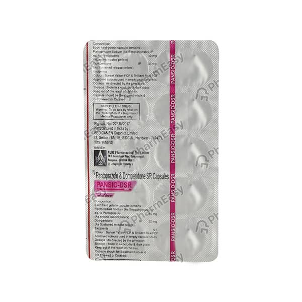 Pansio Dsr Strip Of 10 Capsules