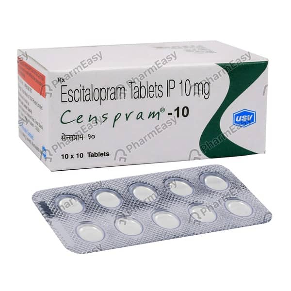 Censpram 10Mg Strip Of 10 Tablets
