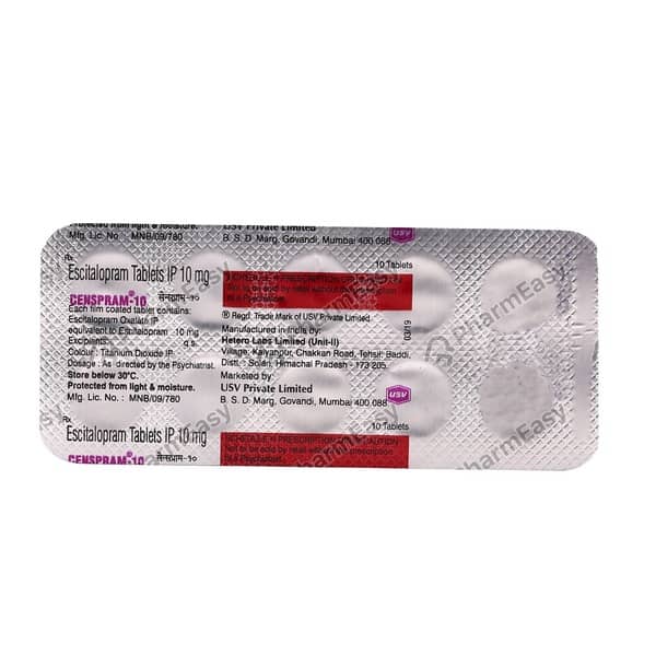 Censpram 10Mg Strip Of 10 Tablets