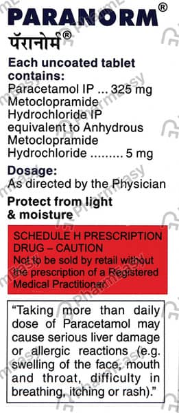 Paranorm Strip Of 10 Tablets