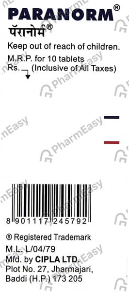 Paranorm Strip Of 10 Tablets