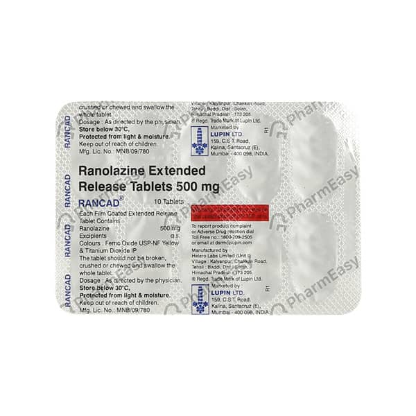 Rancad 500mg Strip Of 10 Tablets