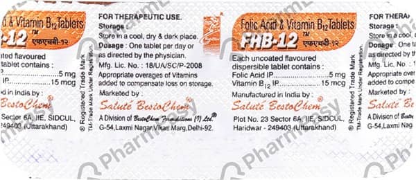 Fhb 12 Strip Of 10 Tablets