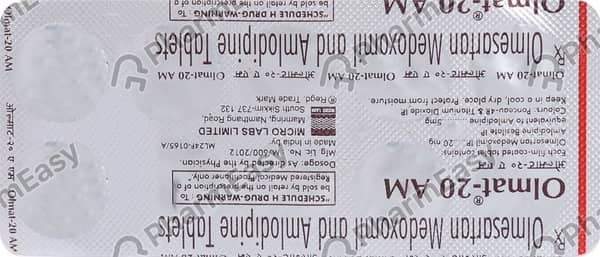 Olmat Am 20mg Strip Of 10 Tablets
