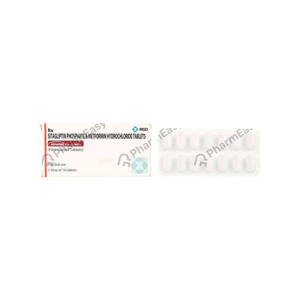 Janumet 50/1gm Strip Of 14 Tablets