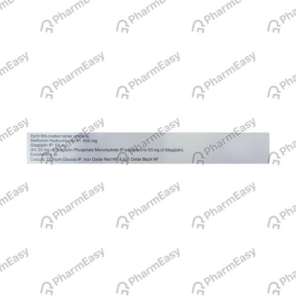 Janumet 50/500mg Strip Of 14 Tablets