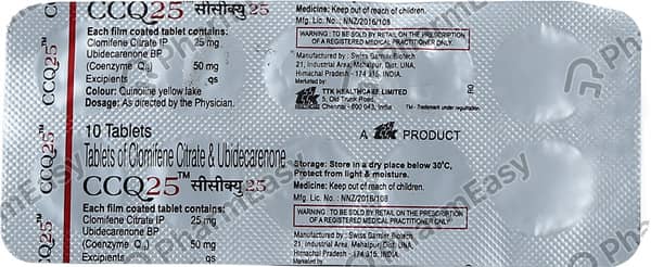 Ccq 25 Strip Of 10 Tablets