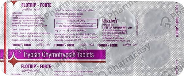 Flotrip Forte 100000 Au Strip Of 10 Tablets