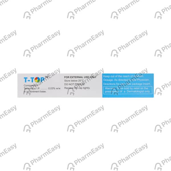 T Top 0.03% Tube Of 10gm Ointment