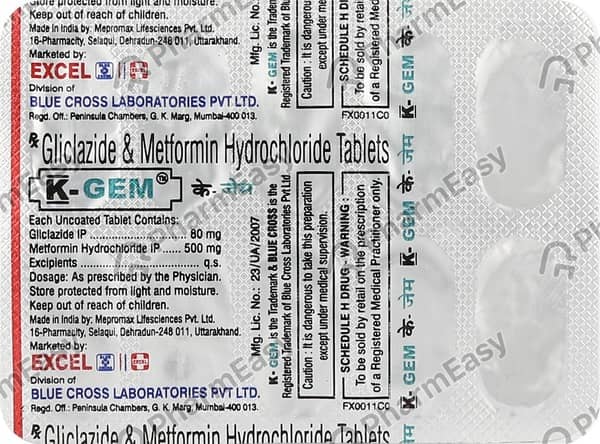 K Gem Strip Of 10 Tablets