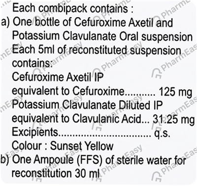 Fastclav 125mg Bottle Of 30ml Dry Syrup