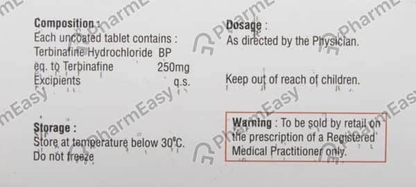 Lamifin 250mg Strip Of 7 Tablets