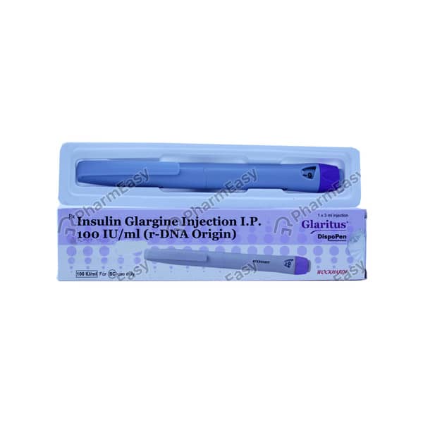 Glaritus Dispopen 100iu Disposable Pen Of 3ml Injection