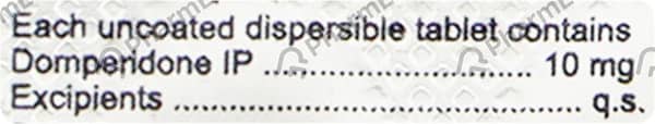 Vomistop Dt 10mg Strip Of 10 Tablets