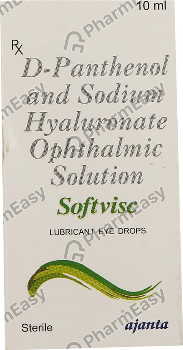 Softvisc Bottle Of 10ml Lubricant Eye Drops