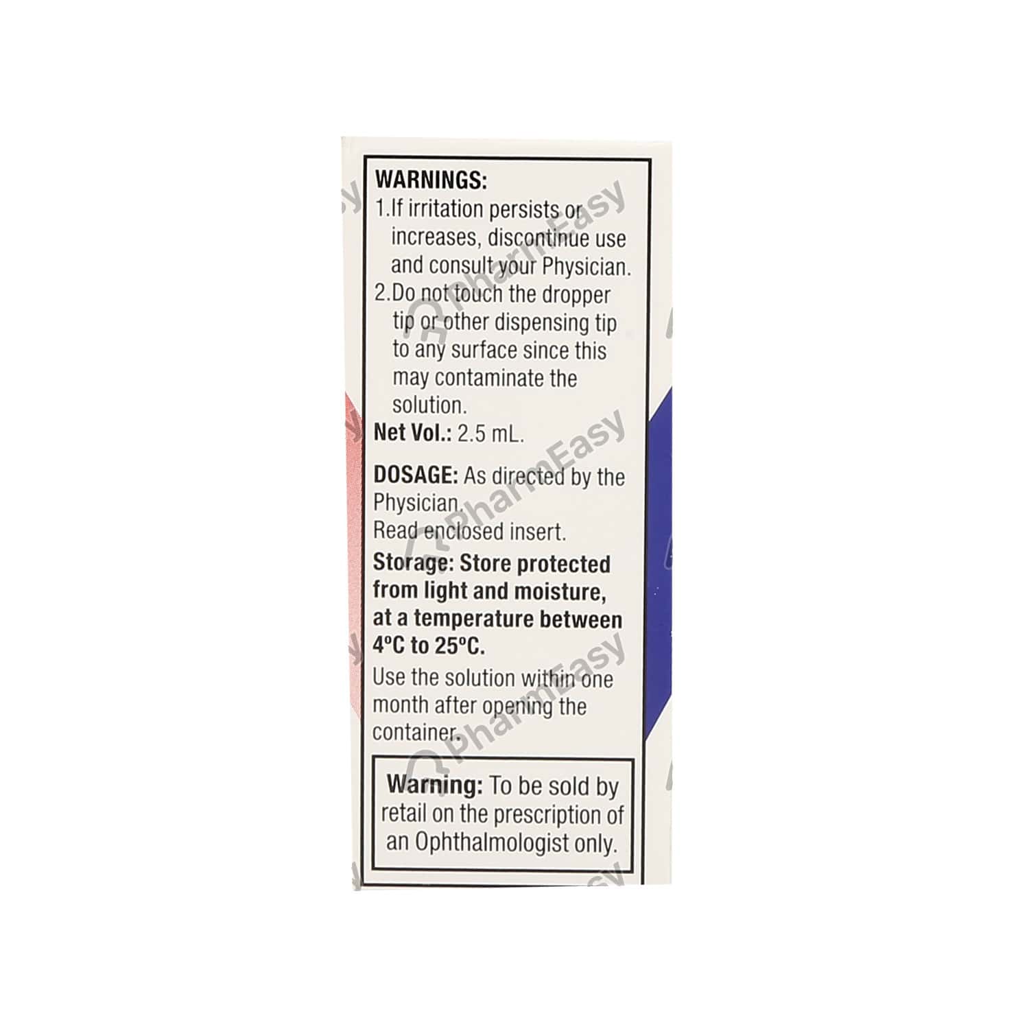 Pataday 0 2 eye drop 2 5 uses side effects dosage composition 