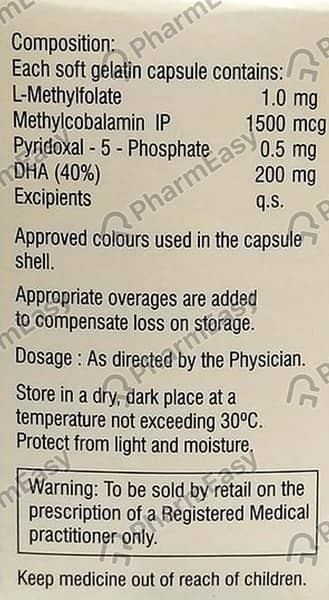 Folsafe Strip Of 10 Capsules