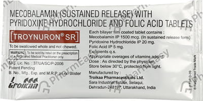 Troynuron Sr Strip Of 10 Tablets
