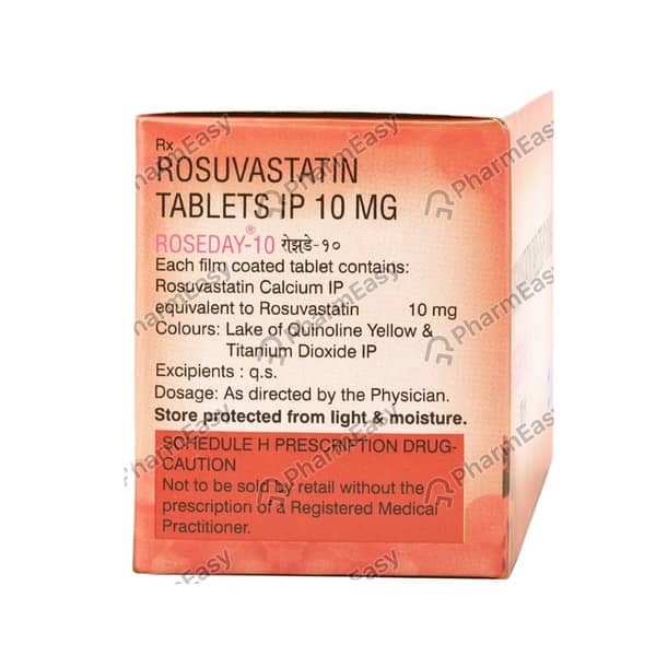 Roseday 10mg Strip Of 10 Tablets