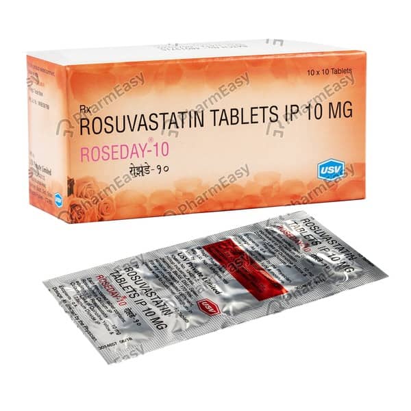 Roseday 10mg Strip Of 10 Tablets
