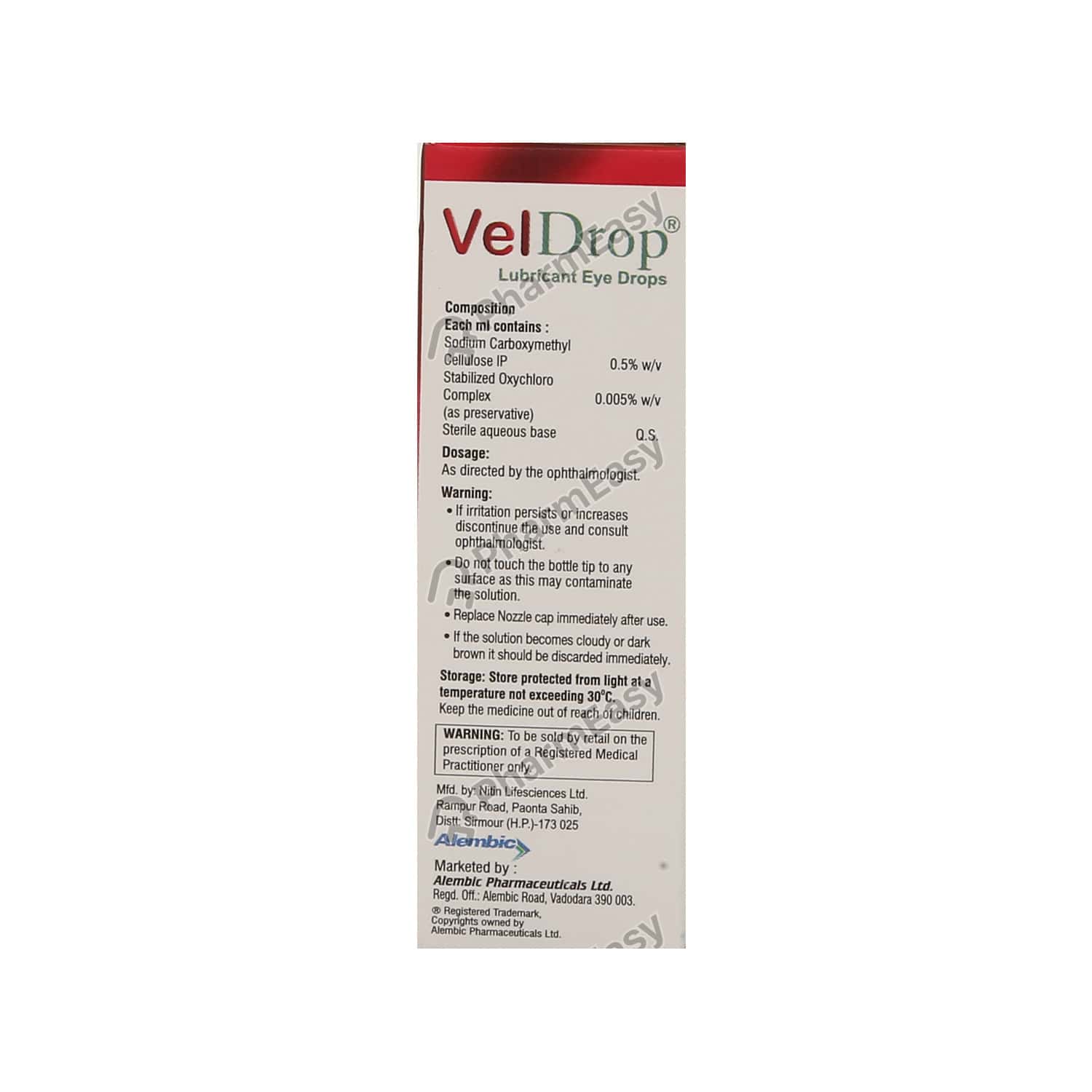 Buy Veldrop 0.5 Eye Drops 10ml Online at Flat 18 OFF* PharmEasy