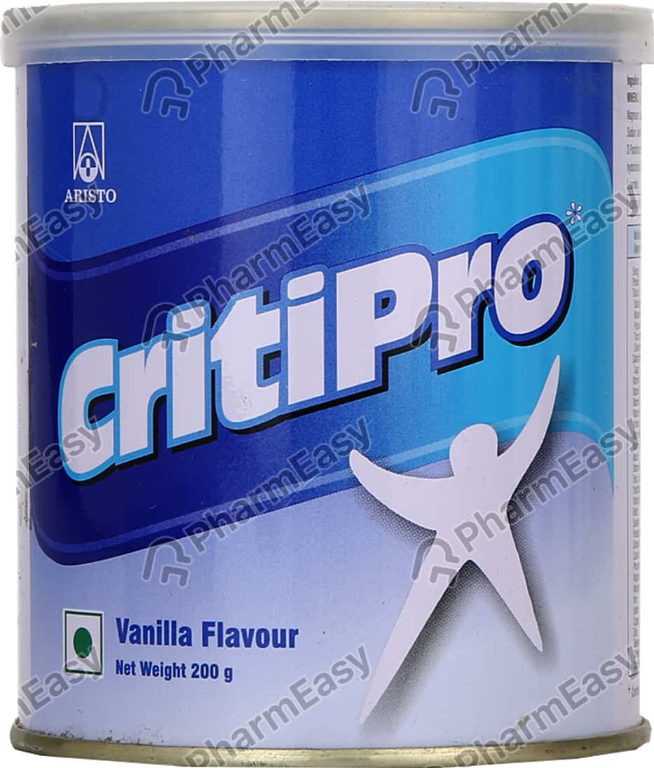 Critipro Vanilla Flavour Tin Of 200gm Oral Powder