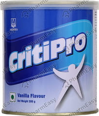 CRITIPRO VANILLA FLAVOUR TIN OF 200GM ORAL POWDER
