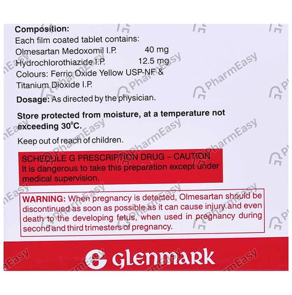 Olmax H 40Mg Strip Of 10 Tablets