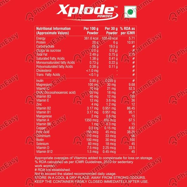 Xplode Tin Of 200gm Powder
