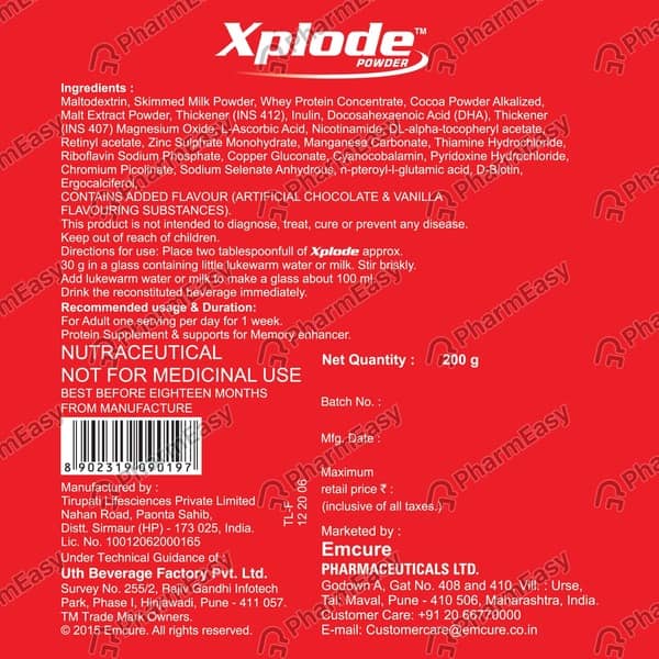 Xplode Tin Of 200gm Powder